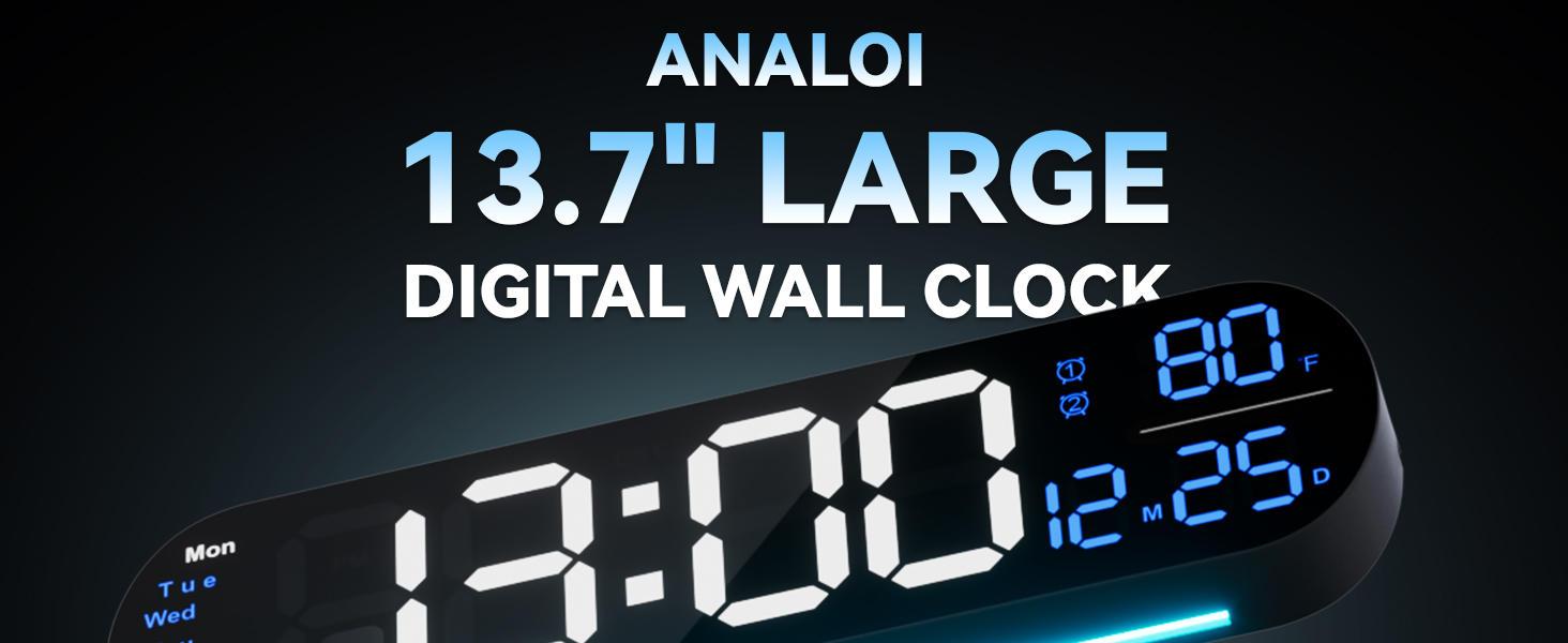 Digital Wall Clock
