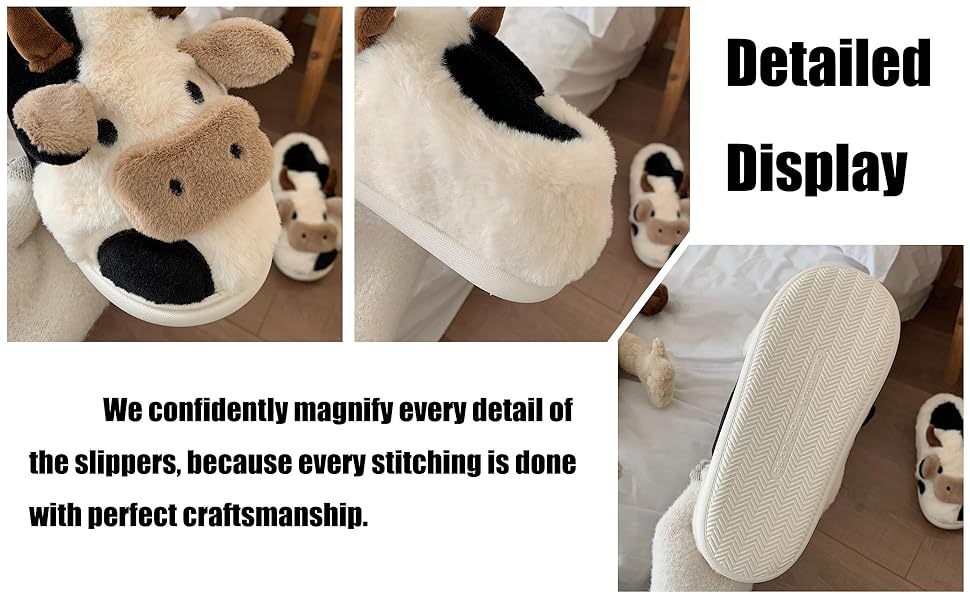 cute cow slippers