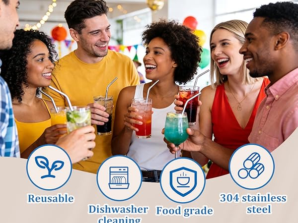 stainless steel straws