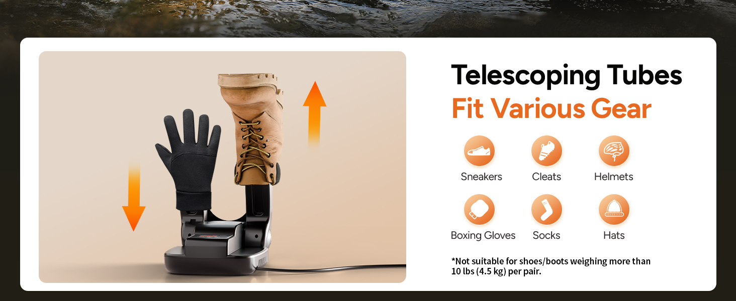 Telescoping Tubes Fit Various Gear