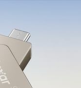 Lexar D40E 128GB Dual USB 3.2 Gen 1 Type-C Jump Drive, USB-C Flash Metal Housing Swivel Design Th...