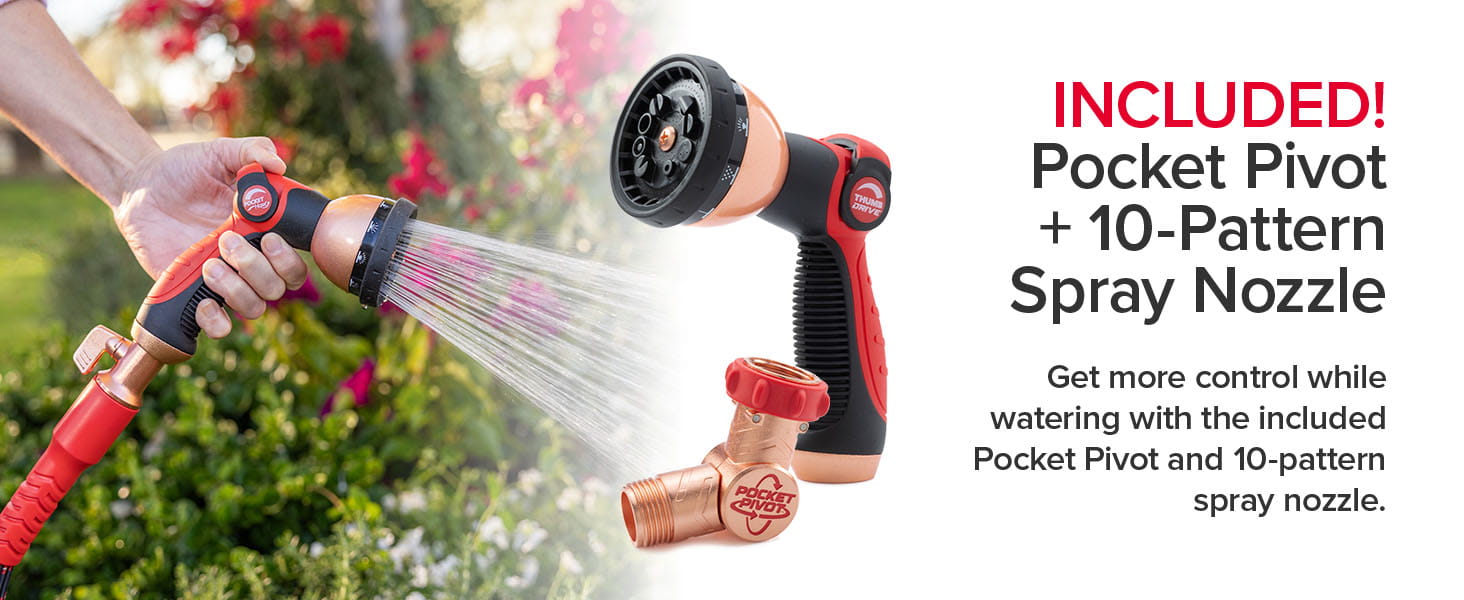 Pocket Pivot + 10-Pattern Spray Nozzle