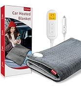 Comfytemp 12V/24V Car Electric Blanket for Back Pain Relief 17
