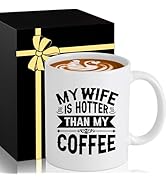 Ceramic Coffee Mug Tea Cup with Handle 11 OZ Women Wife Wifey Gifts Ideal from Husband Happy Birt...
