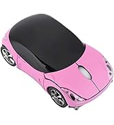 ASHATA Wireless Mouse, 2.4G Sport Car Shaped Mouse Bluetooth Optical Mouse with USB Receiver,Port...
