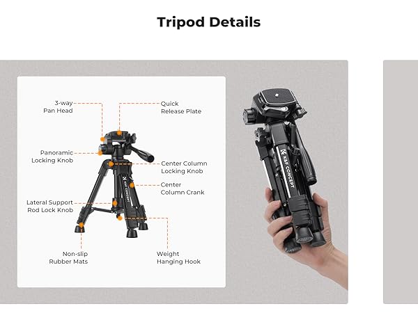 lightweight camera tripod tripod for vlogging