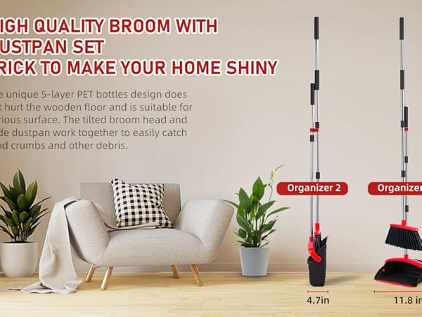 broom and dust pan