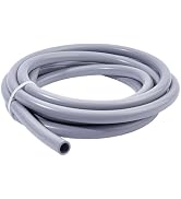 BENECREAT 13Feet Gray Silicone Aquarium Tubing, 5/8Inch OD 1/2Inch ID Flexible Fish Tank Hose for...
