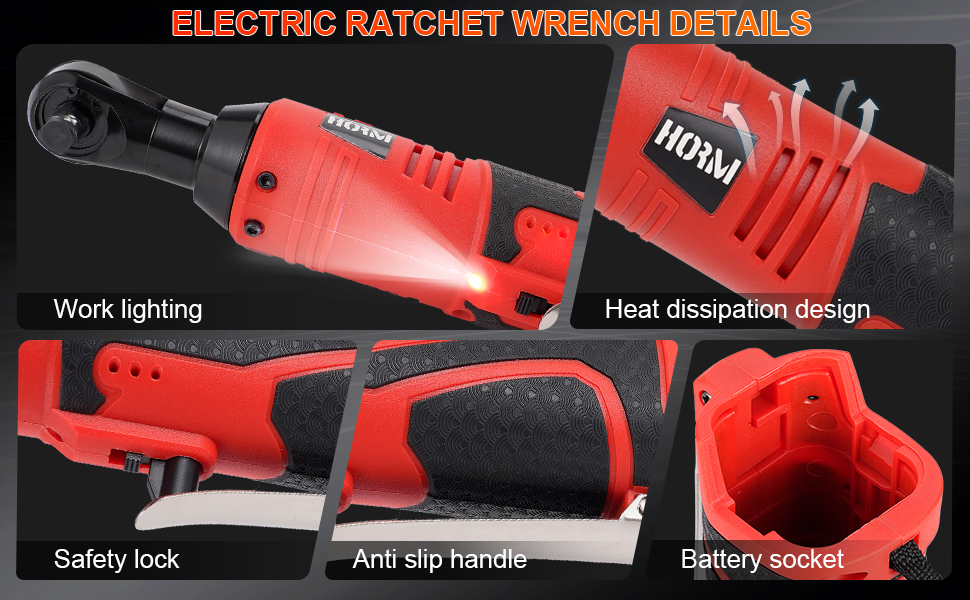 battery ratchet wrench 3/8 ratchet electric cordless wrench ratchet