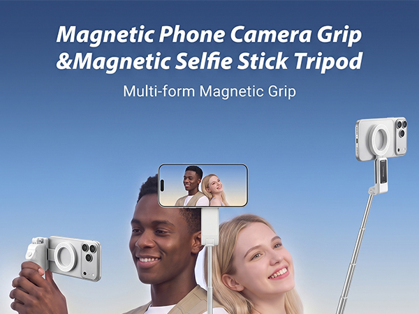 Magnetic Selfie Stick Tripod,Phone Camera Grip