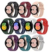 HSWAI 10 Pack No Gap Band Compatible with Samsung Galaxy Watch 7 6 5 4 FE Band 40mm 44mm/Galaxy W...