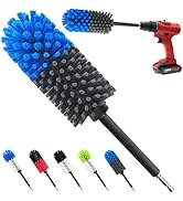 Wheel Brush, Soft Drill Wheel Cleaner Brush, Drill Brush for Car Wheel, No Scratches Highly Dense...