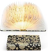 ZBOLE Floral Print Book Light,3-Color Book Lamp Book Lovers Gifts | 1200mAh Portable Foldable Pap...