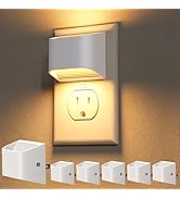 NIORSUN Plug in Night Light, Auto Brightness Sensor Night Light, 3000K Warm White, Ultra-Slim Wal...