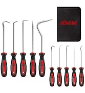 AMM 10-Piece Pick and Hook Set, Precision Automotive Pick Tool Set for Car Auto Oil Seal/O-Ring S...
