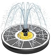 Yzert Solar Fountain for Bird Bath, 3.5W Upgraded Solar Bird Bath Fountains with 4 Fixed Pipes 7 ...