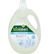 Biokleen Free &amp; Clear Natural Liquid Laundry Detergent, Plant-Based, Unscented, Ultra-Concentrate...