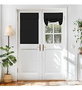 Vatge Blackout Door Curtains - Room Darkening French Door Curtains for Small Windows, Front Windo...