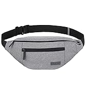 MAXTOP Large Crossbody waist Pack with 4-Zipper Pockets,Gifts for Enjoy Sports Festival Workout T...