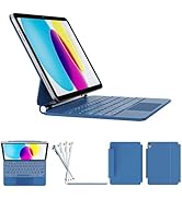 RAYMCRAFT for iPad 11th (A16, 2025)/10th Generation Case with Keyboard, Magic Keyboard 2022, Spri...