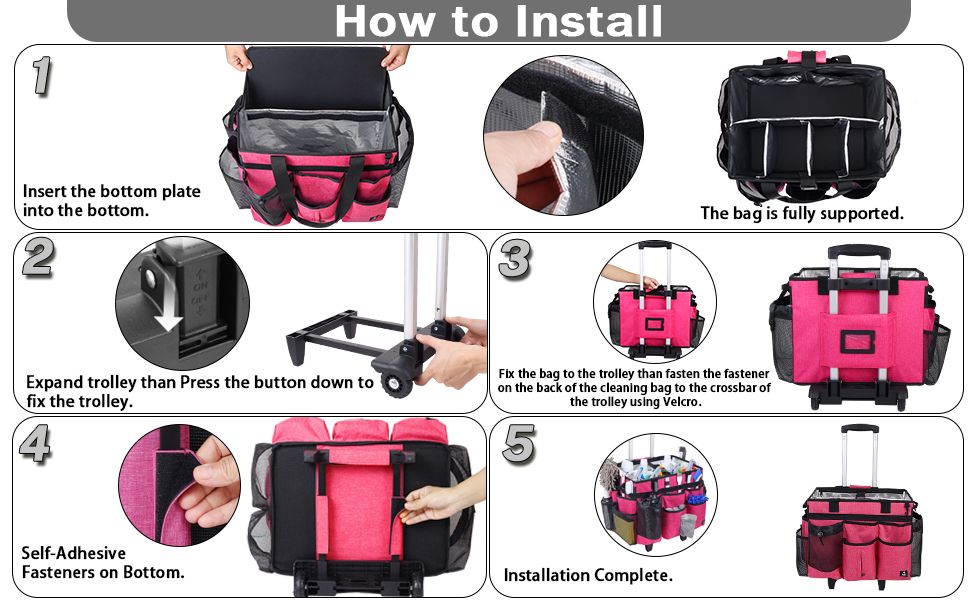 rolling cleaning caddy