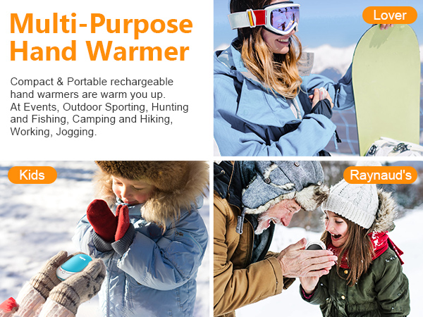 Keep hands warm anywhere for anyone suffering from raynaud or spending time outdoors