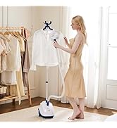 DUMOS Garment Steamer for Clothes Standing, 1500W Powerful Clothes Steamer Standing with Wheels, ...