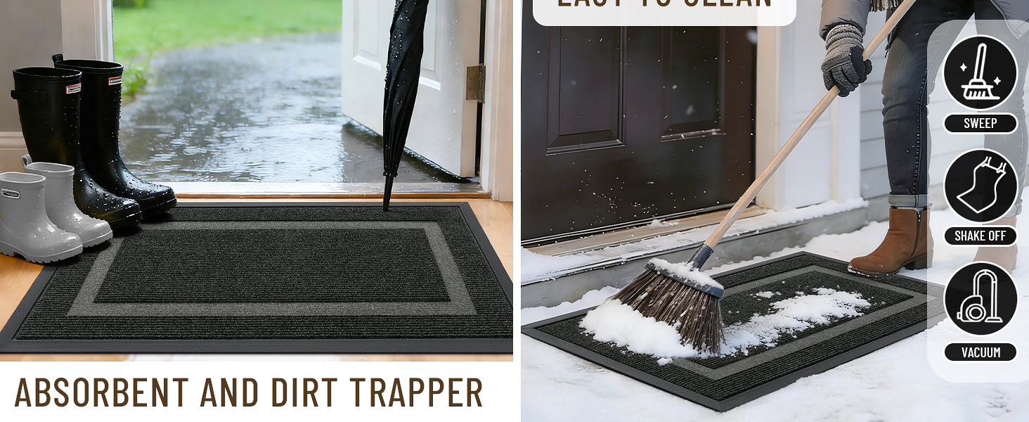 OLANLY Door Mat Outdoor