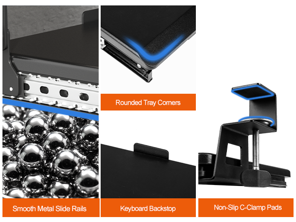 smooth metal slide trays