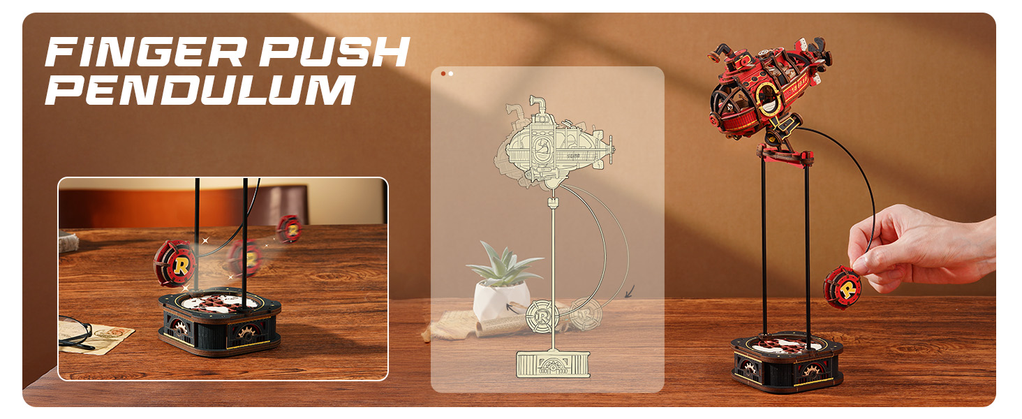 ROKR Pendulum Balance Toy, 3D Wooden Puzzles for Adults