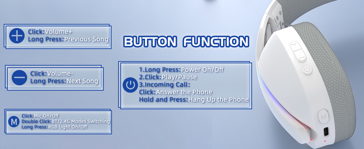 ATTACK SHARK L90 Ultralight Wireless Gaming Headset