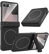 Maxdara for Galaxy Z Flip 7 Magnetic Case, with [Hidden Kickstand] [Compatible with MagSafe] [Bui...