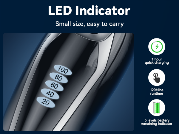 Electric Razor for Men with Pop-Up Trimmer