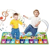 Floor Piano Mat for Toddlers 1-3, Kids Dance Mat Age 1-2, Baby Musical Mats Gifts Toys