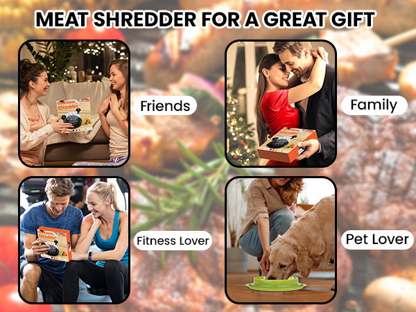 Chicken Shredder Large Chicken Breast Meat Shredder Tool Twist Brush home essentials kitchen gadgets