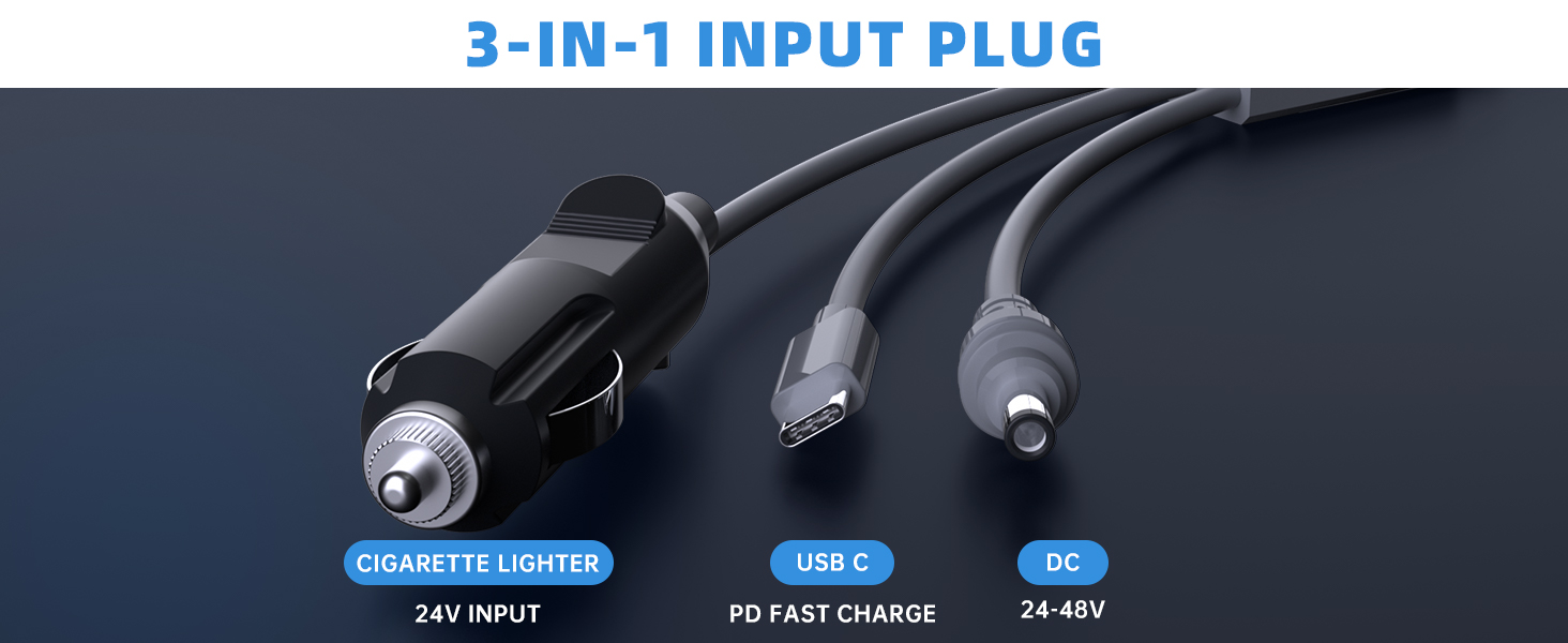 3 in 1 Cable for Starlink Mini 33ft/10M, 140W Input USB C to DC Power Cable