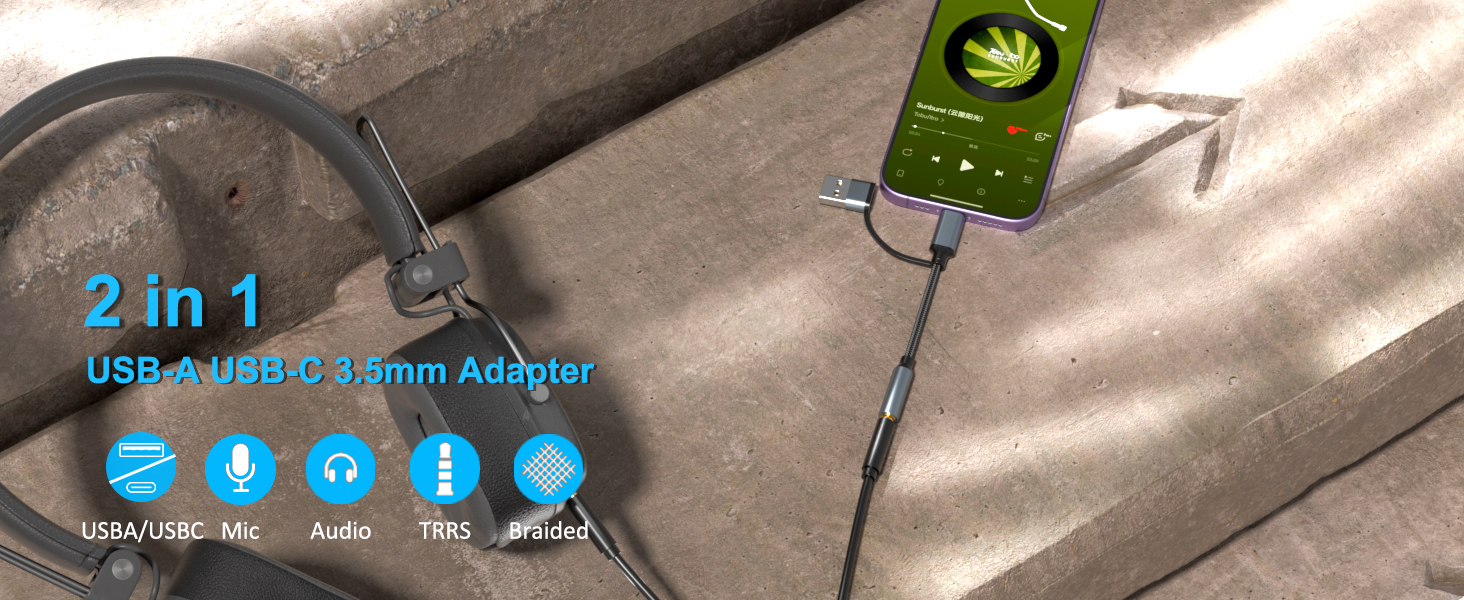 usb c to 3.5mm audio adapter