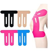 SOON GO Kinesiology Tape for Knees,4 Colors,-High Elastic Knee Support,Knee Pain Relief,Latex-Fre...