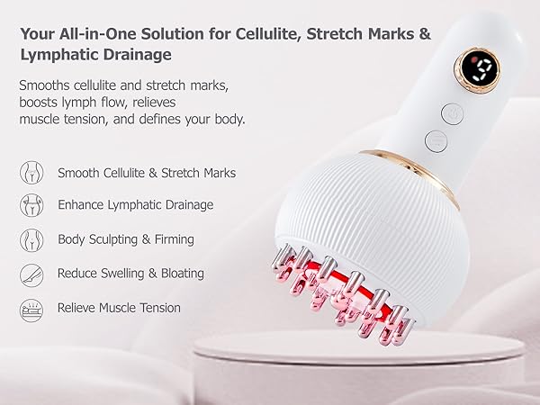 lymphatic drainage massager; stretch marks removal; body sculpting machine; cellulite massager