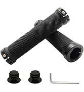 RYANGO Bike Handlebar Grips, MTB Grips with Elastic Grainy Design Bike Grips Double Lock, Bike Ha...