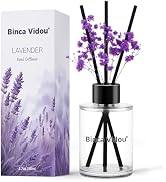 Reed Diffuser, Binca Vidou Lavender Reed Oil Diffusers Set for Office Decor Bedroom Living Room A...