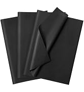 120 Sheets 20"X14" Black Tissue Paper for Gift Bags Wrapping Paper, Art Tissue Paper Bulk for Wed...