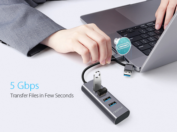 twopan usb multi port hub usb c