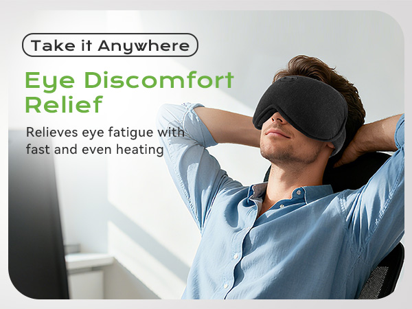 3 Temperature Modes: Our heated eye mask offers three temperature settings