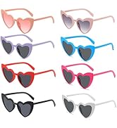 NLEYANB 10-Pack Heart-Shaped Fashion Sunglasses, UV400 Protection Unisex Party Favors Bulk Access...