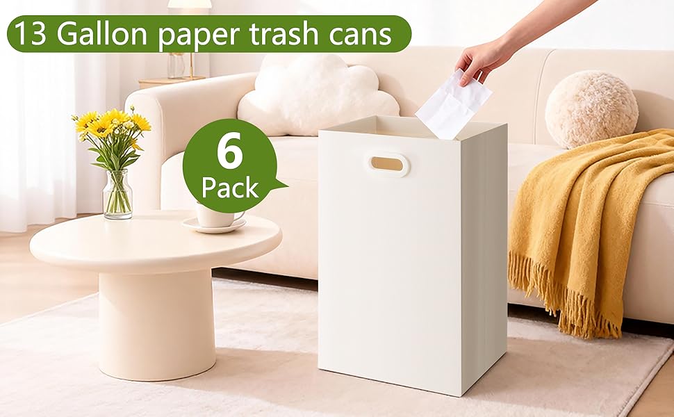 13 gallon disposable trash cans