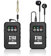 XTUGA 2.4G Stereo/Mono Wireless in-Ear Monitor System with Earphone, Automatic Pairing Profession...