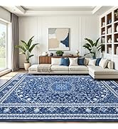 Lofus 8x10 Area Rugs for Living Room, Machine Washable Non-Slip Area Rug, Low Pile Large Rugs for...