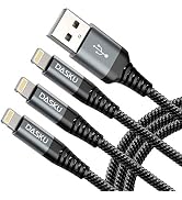 Lightning Cable 3ft 3Pack [Apple MFi Certified] Nylon Braided iPhone Charger Cable Heavy Duty Cha...