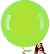 PartyWoo Green Balloons, 4 pcs 36 Inch Lime Green Large Balloons, Big Green Balloons for Balloon ...